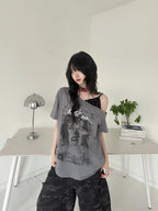 Vintage Off Shoulder Tee OL2346