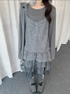 Ruffle Layered Top Set oliviroa オリヴィオラ
