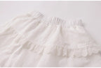 Asymmetric Embroidered Lace Mini Skirt OLA039