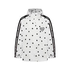 Vintage Star Print Hooded Jacket OL2334
