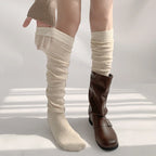 White Cozy Leg Warmers oliviroa オリヴィオラ