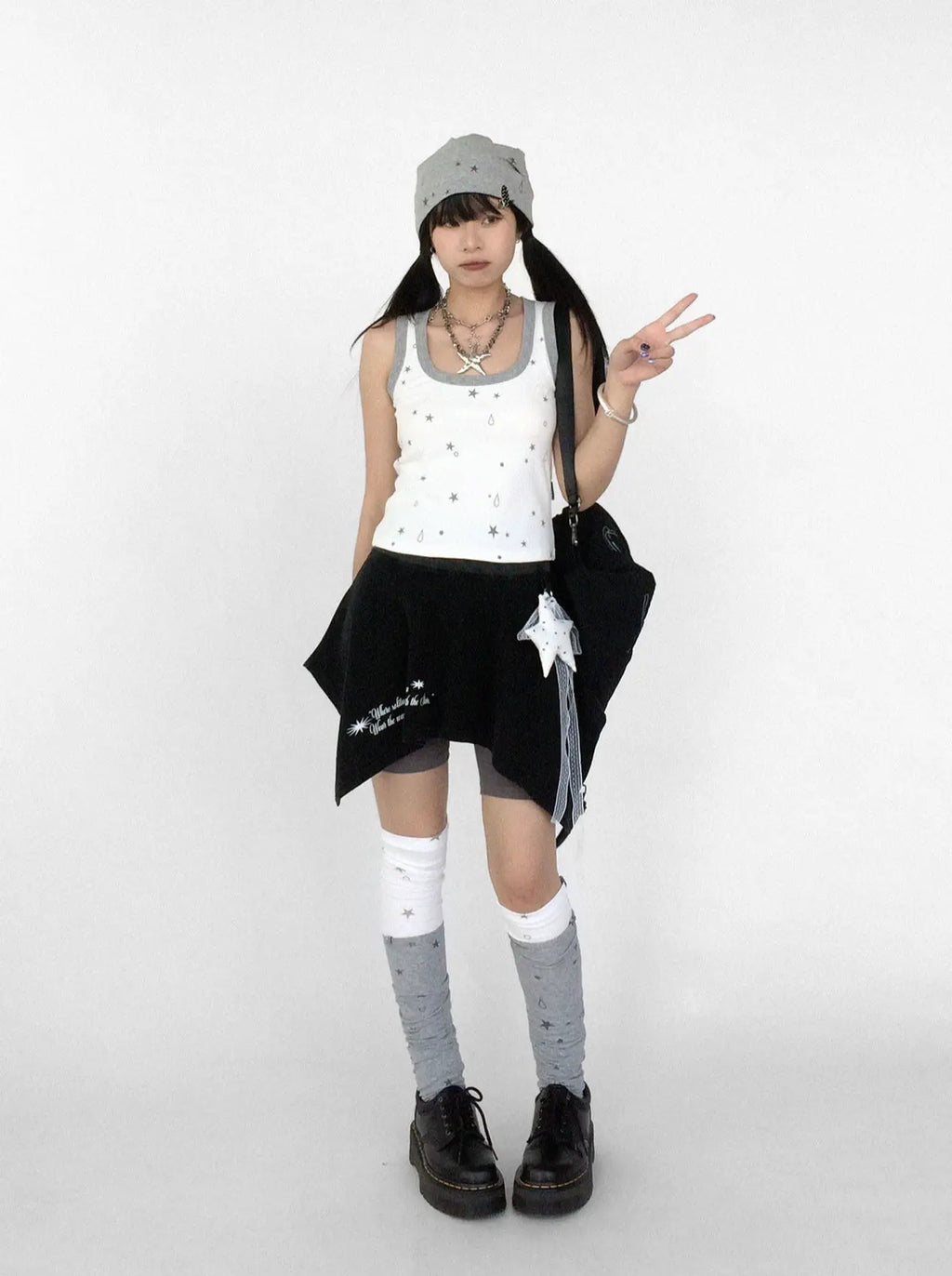 Star Drop Knit Leg Warmers OLA025