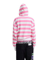 Glitter Stripe 오버사이즈 집업 후드티 OL2429