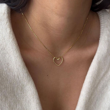 18k gold plated Heart Pendant