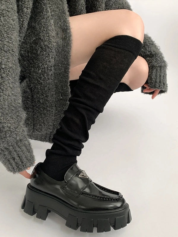 White Cozy Leg Warmers OLA023