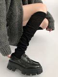 White Cozy Leg Warmers OLA023