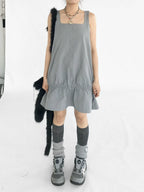 Ruffle Square Neck Dress OL2353