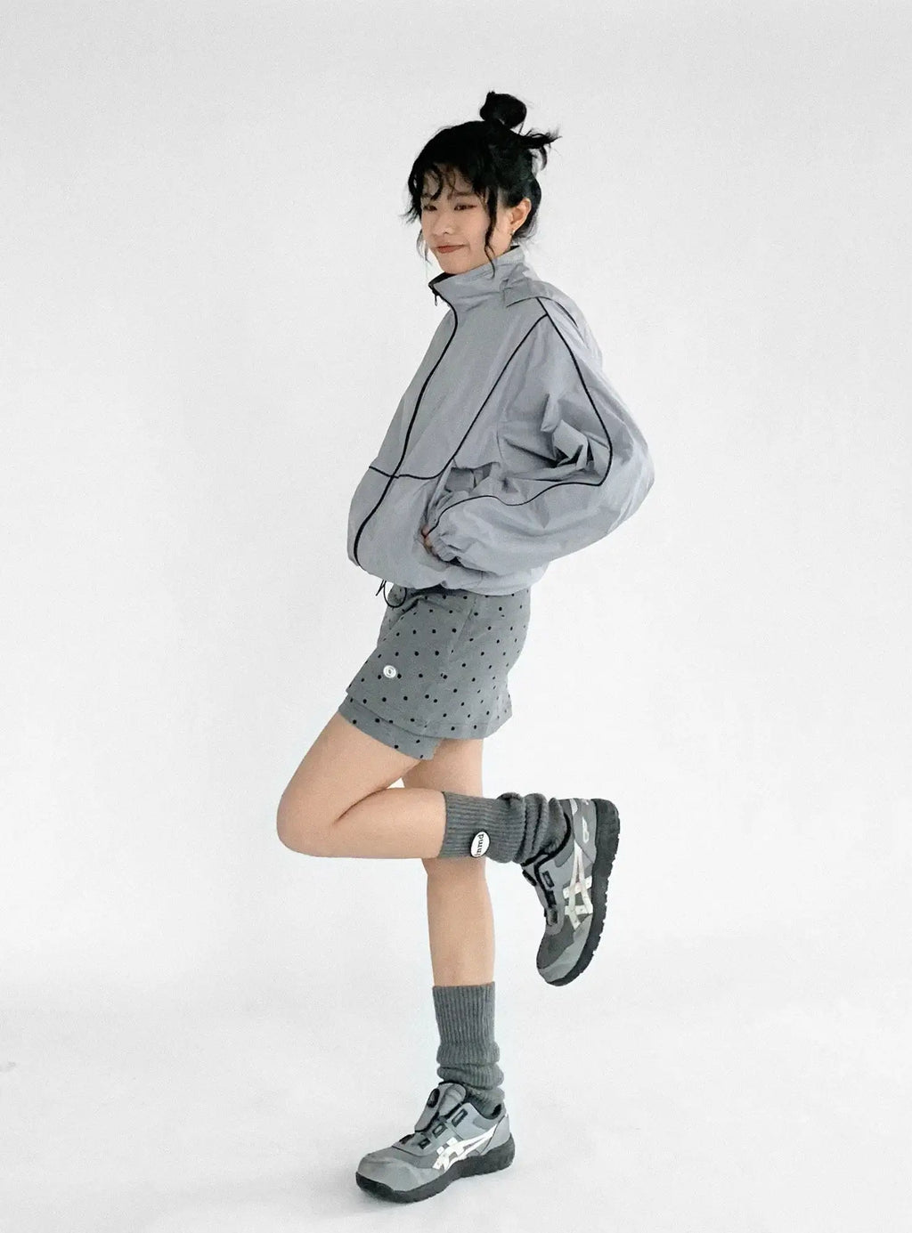 Polka Dot Layered Shorts OL2350