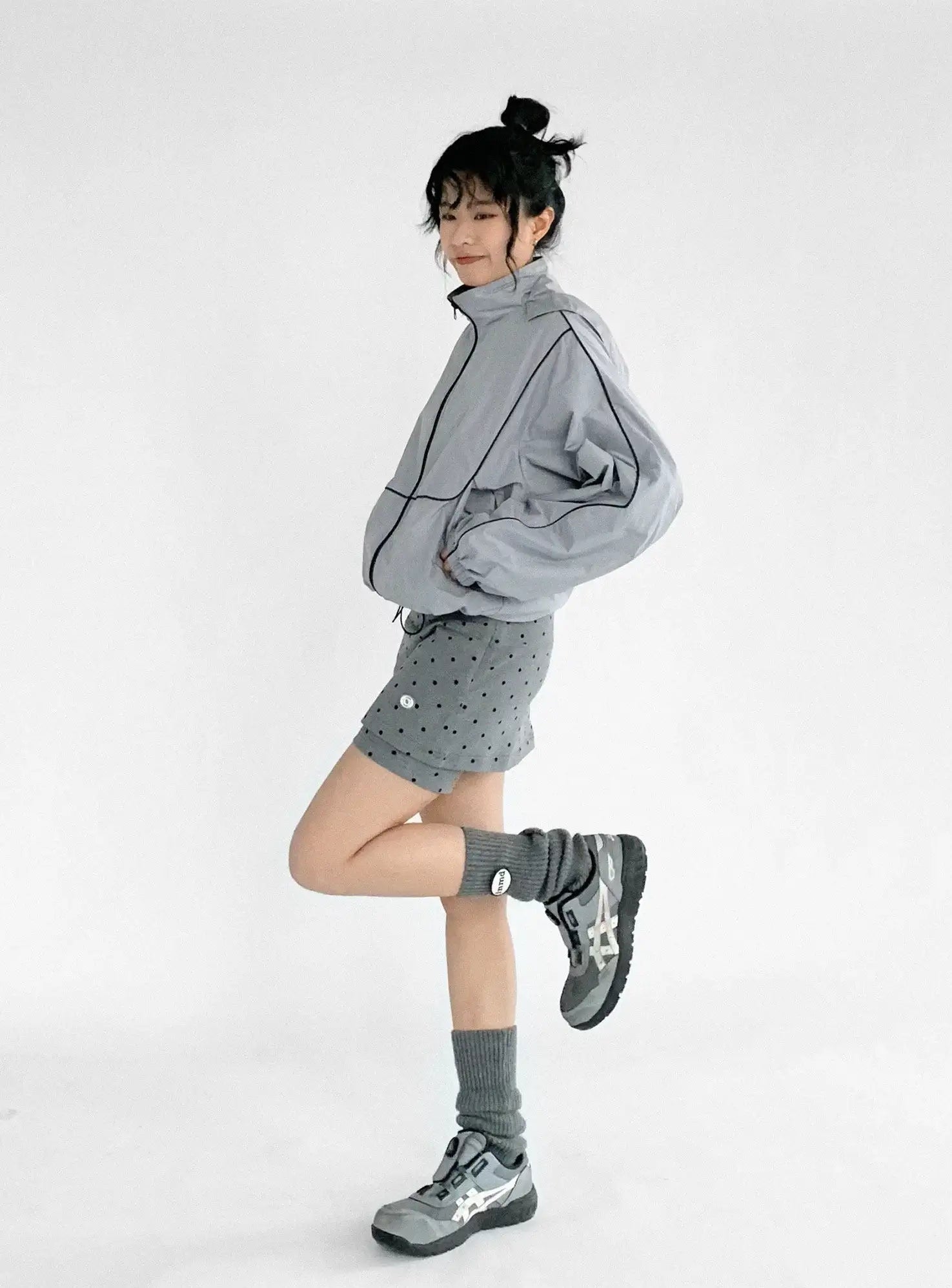 Polka Dot Layered Shorts OL2350