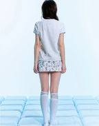 Wing Print A-Line Mini Skort OL2403