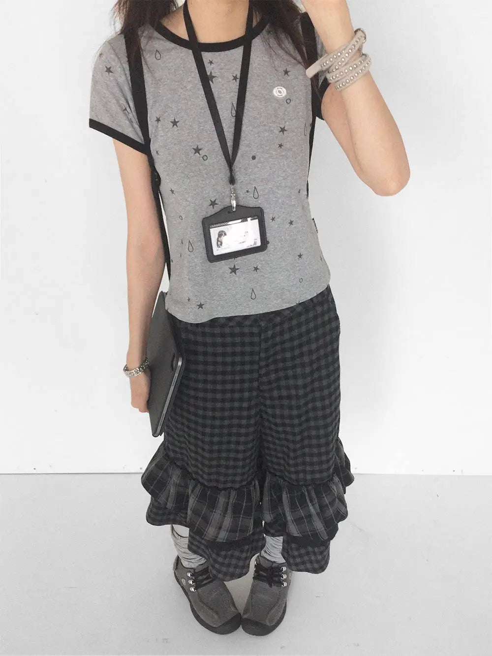 Star Drop Print Knit Tee OL2352