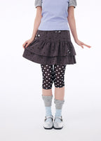 Star Cake Button Mini Skirt OL2400