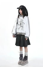 Stand Collar Zip Hoodie Jacket OL2417