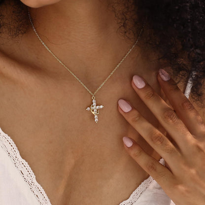 18K gold plated Faith Necklace