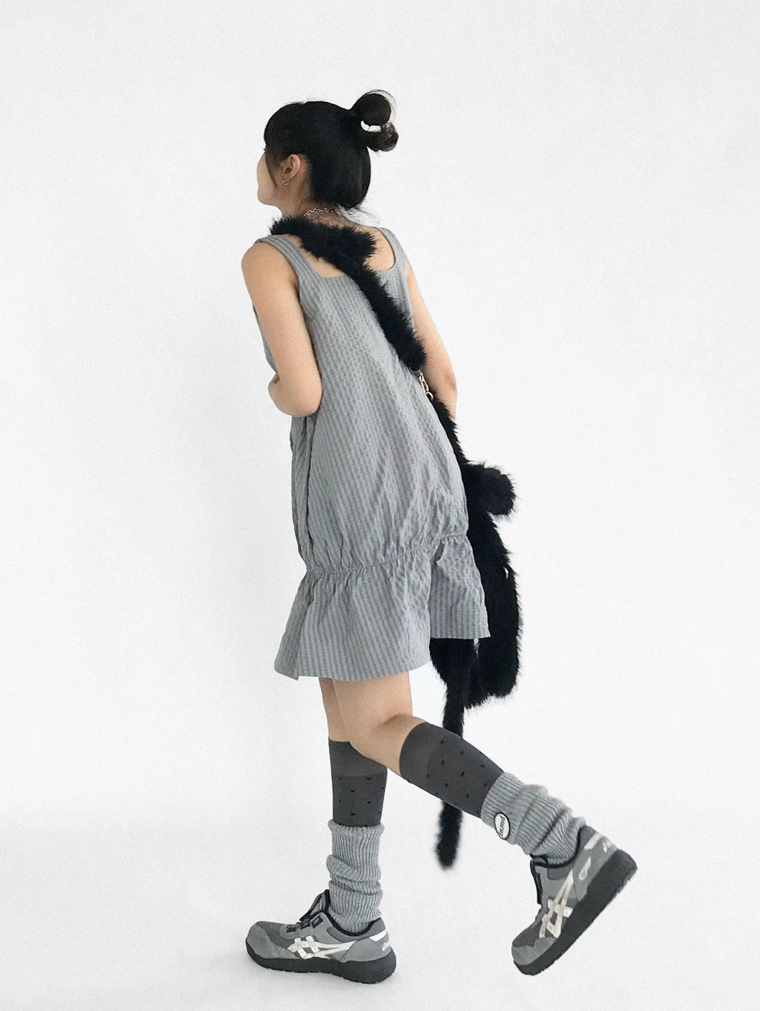 Ruffle Square Neck Dress OL2353