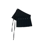 Star Stud Pleated Skirt OL2303