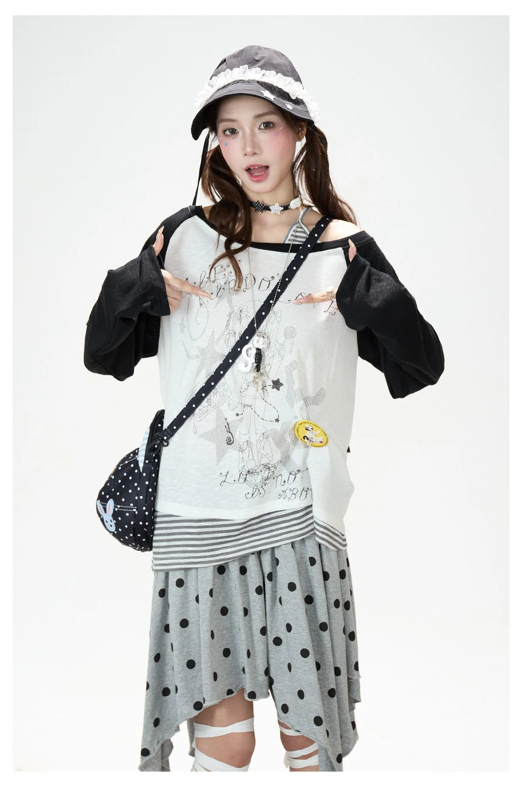 Soft Layer One Shoulder T-Shirt OL2365