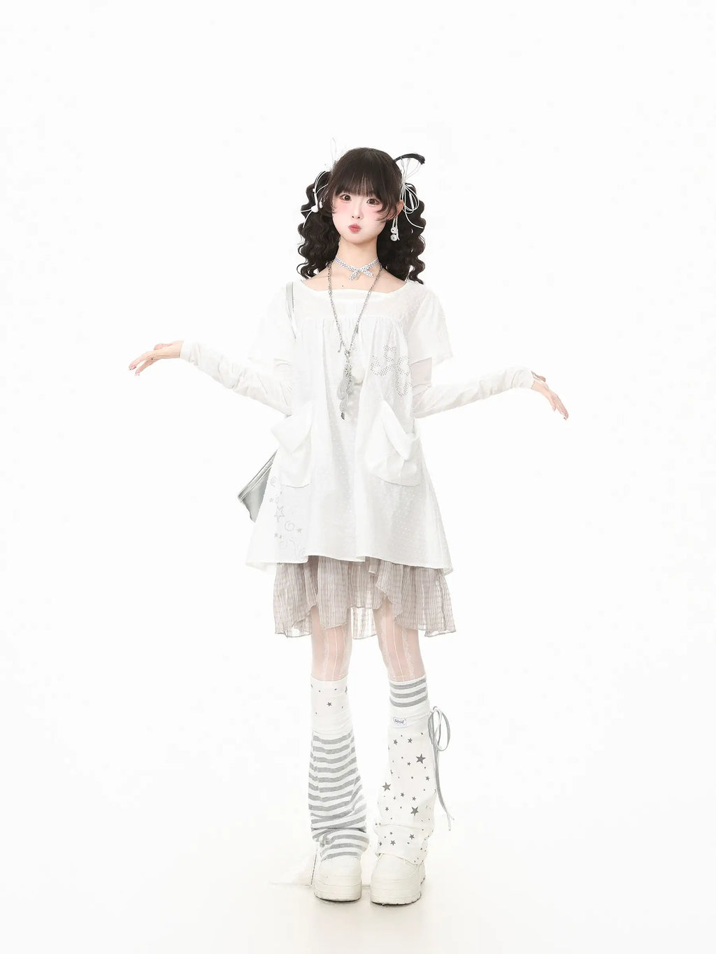 Star Stripe Leg Warmers OLA022