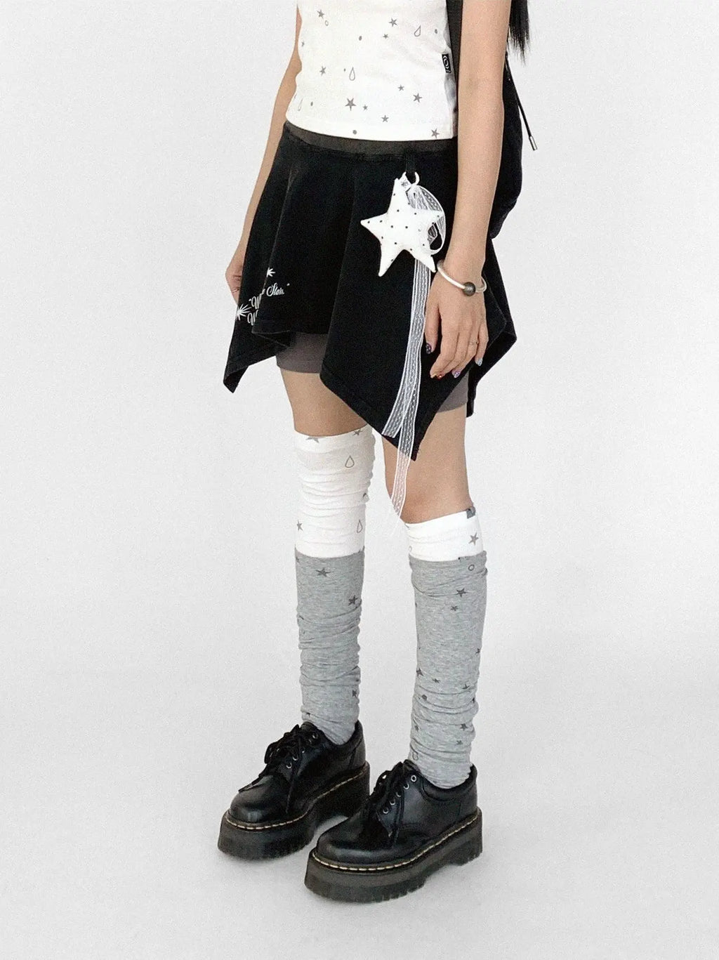 Star Drop Knit Leg Warmers OLA025