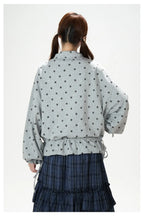 Star Print Zip Up Hoodie OL2375