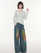 Layered Halter Asymmetry Slim Fit Top OL2263