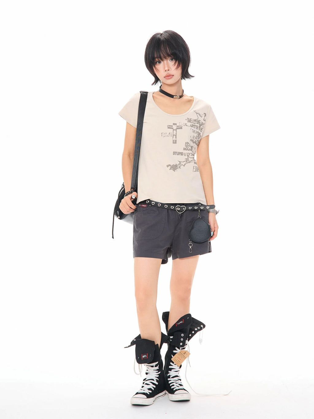 Vintage Letter Print T Shirt OL2339