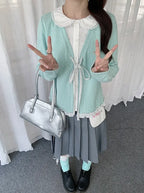 Polka Dot Ribbon Doll Collar Top oliviroa オリヴィオラ