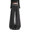 Black Stripe Wide Leg Pants oliviroa オリヴィオラ