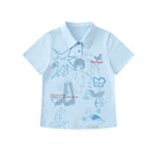 Cartoon Doodle Polo T Shirt OL2355