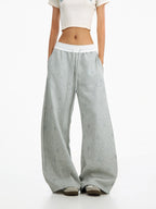 Star Print Wide Leg Sweatpants OL2369