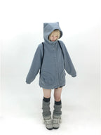 Cat Ear Wing Pocket Hooded Jacket OL2483