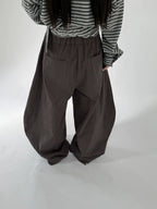 Letter Print Curved Leg Pants OL2479