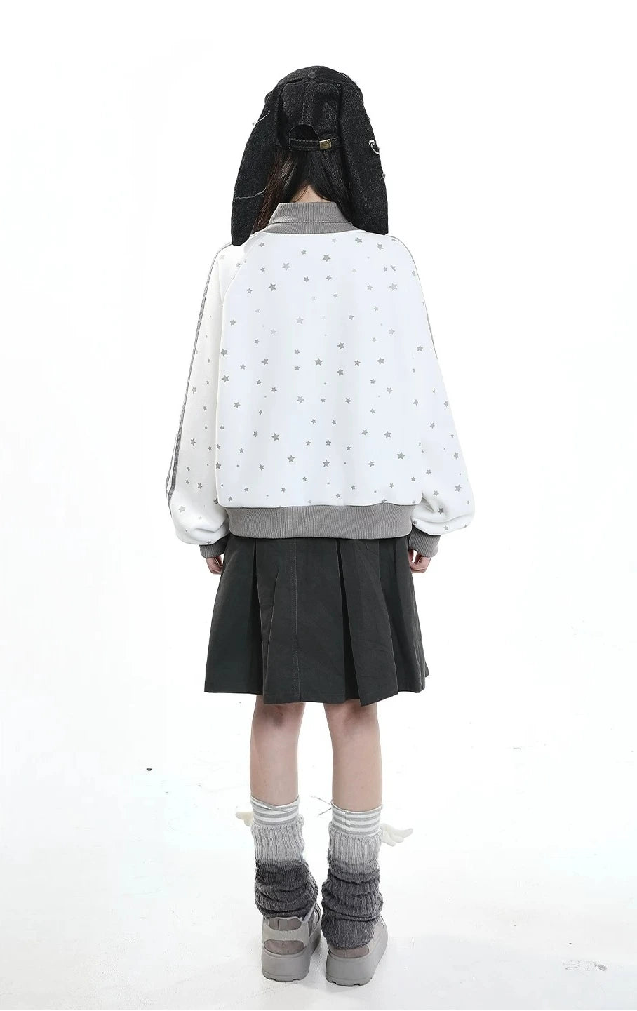 Stand Collar Zip Hoodie Jacket OL2417