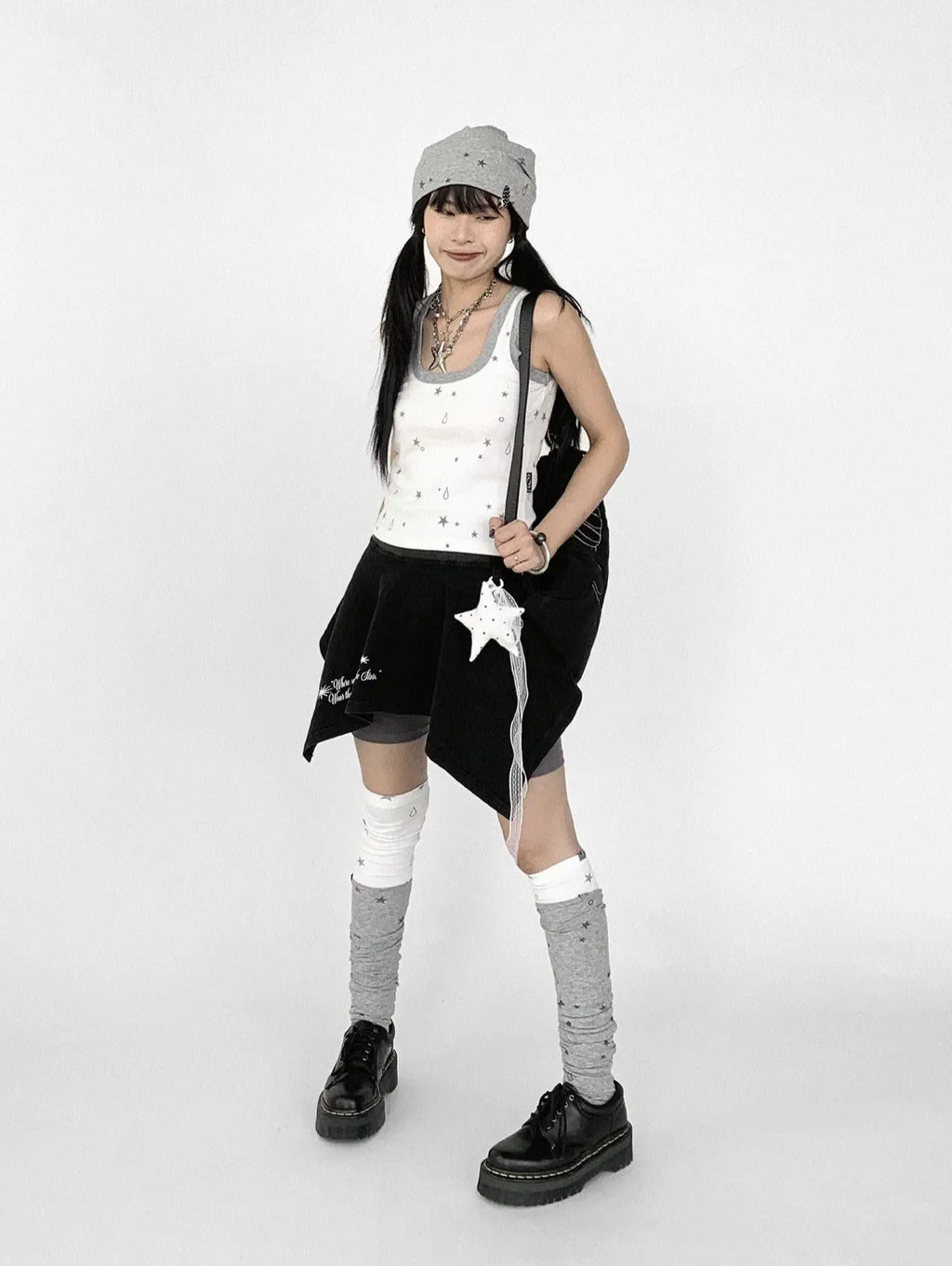 Star Drop Knit Leg Warmers OLA025