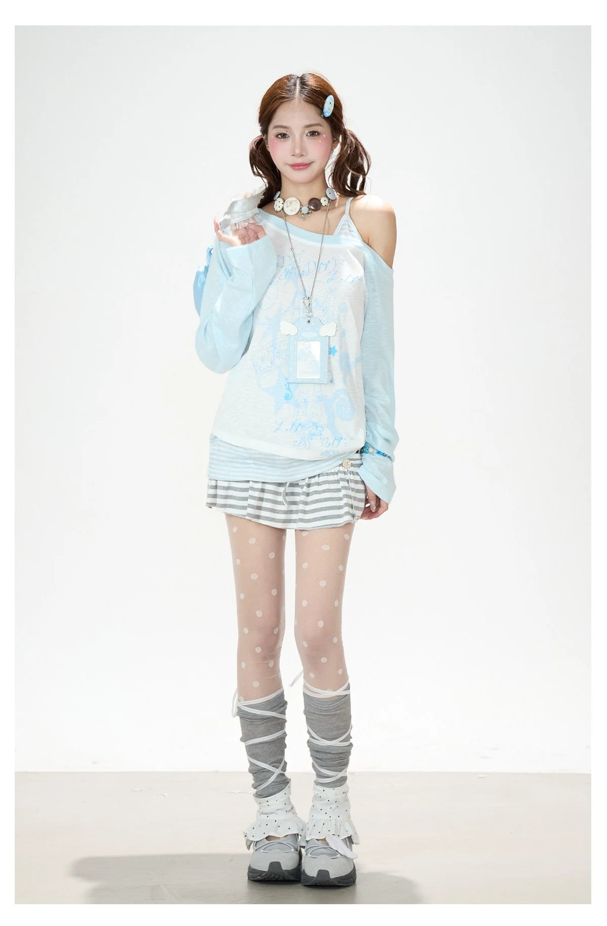 Soft Layer One Shoulder T-Shirt OL2365