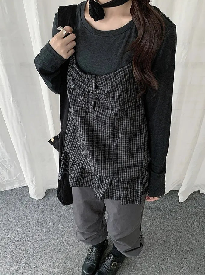 Ruffle Layered Top Set OL2442