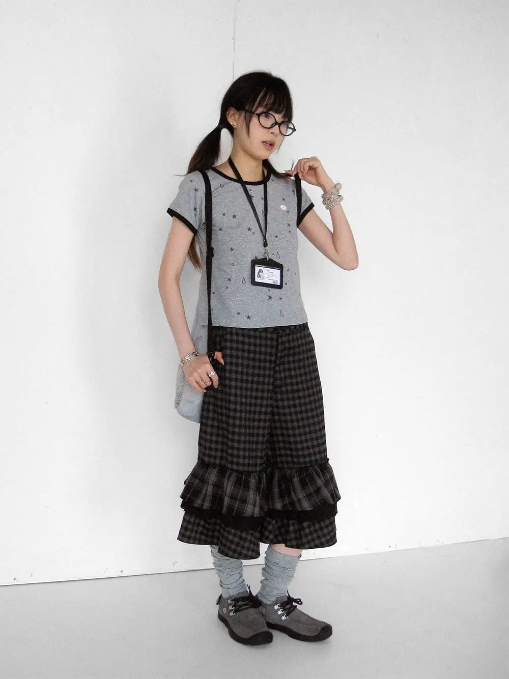 Star Drop Print Knit Tee OL2352