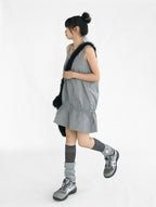 Ruffle Square Neck Dress OL2353