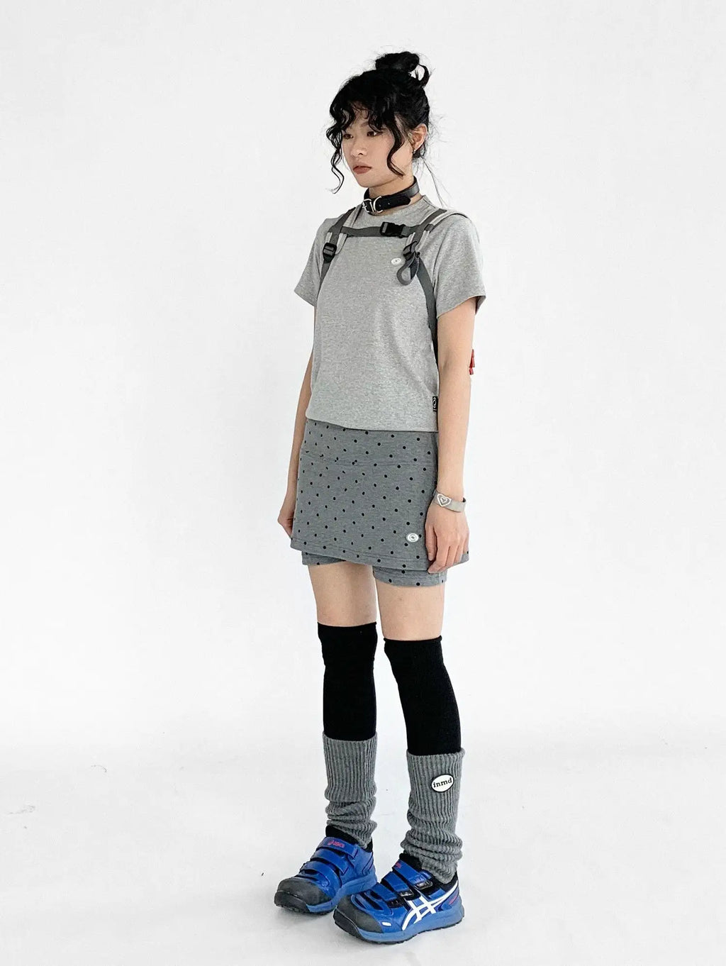 Polka Dot Layered Shorts OL2350