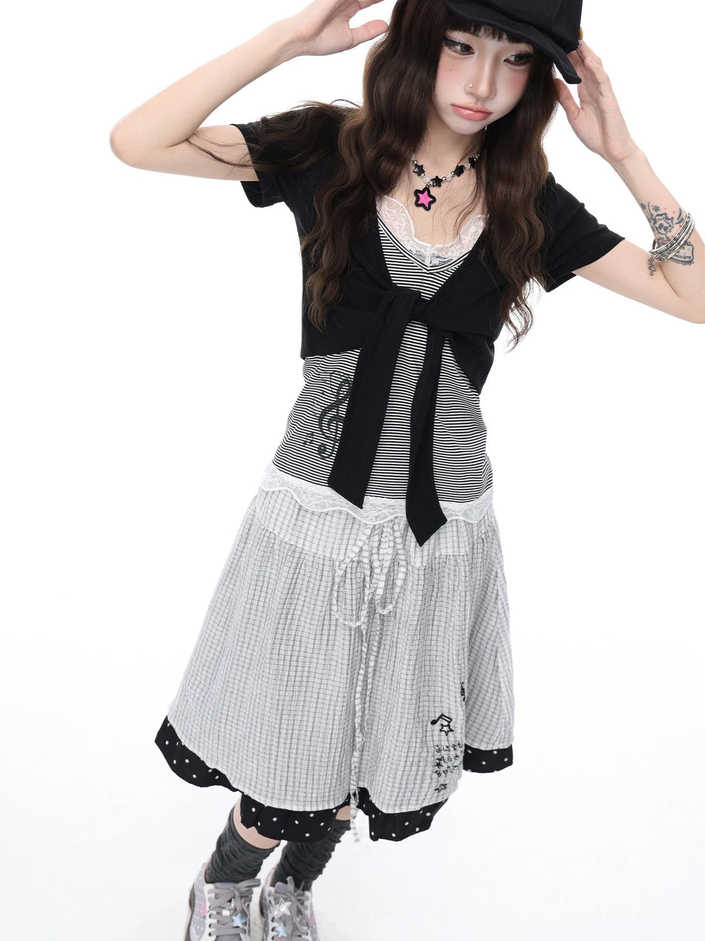 Lace Layered Cami Set OL2374