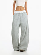 Star Print Wide Leg Sweatpants OL2369