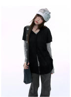 Hooded Puff Sleeve Shirt OL2368