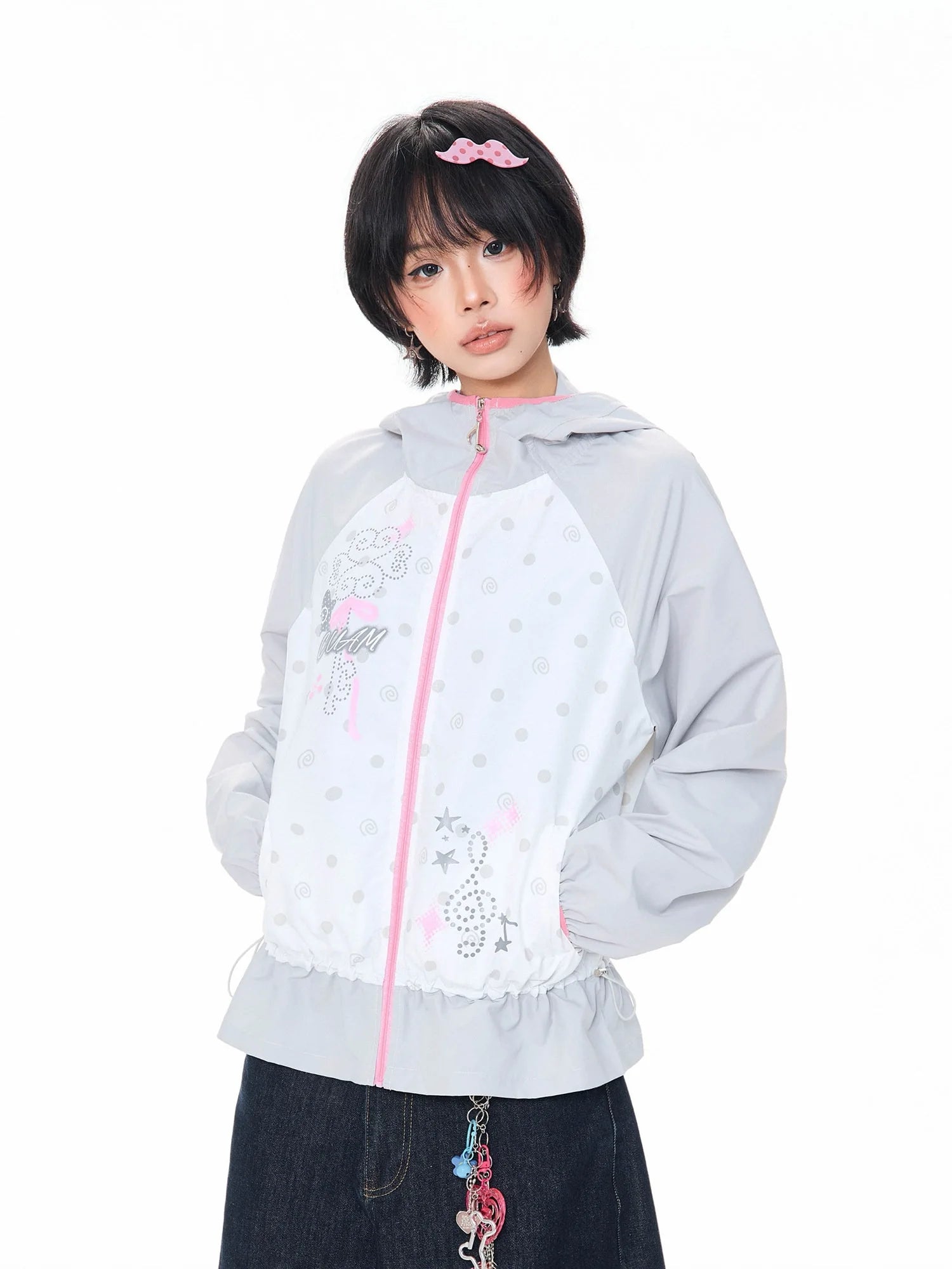 Melody Dot Hooded Jacket OL2371