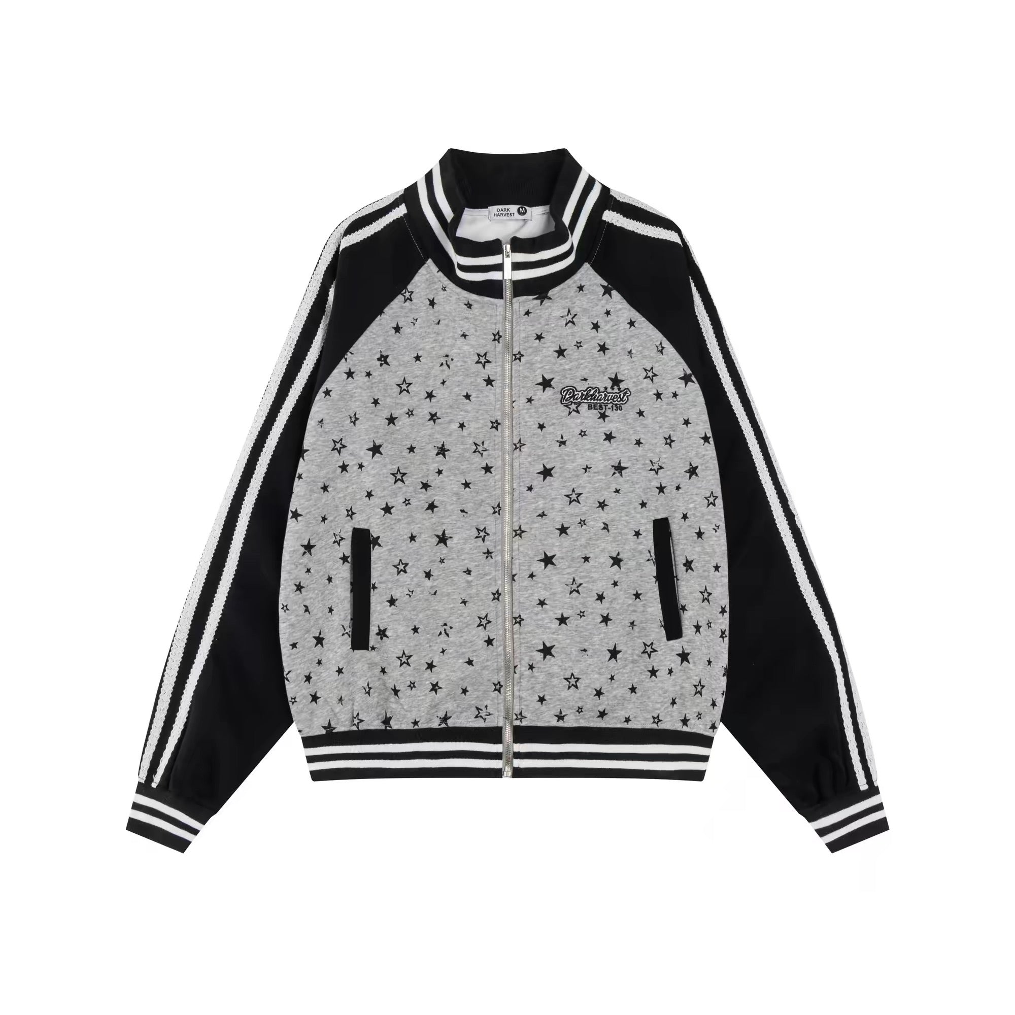 Vintage Star Panel Zip Jacket   OL2125
