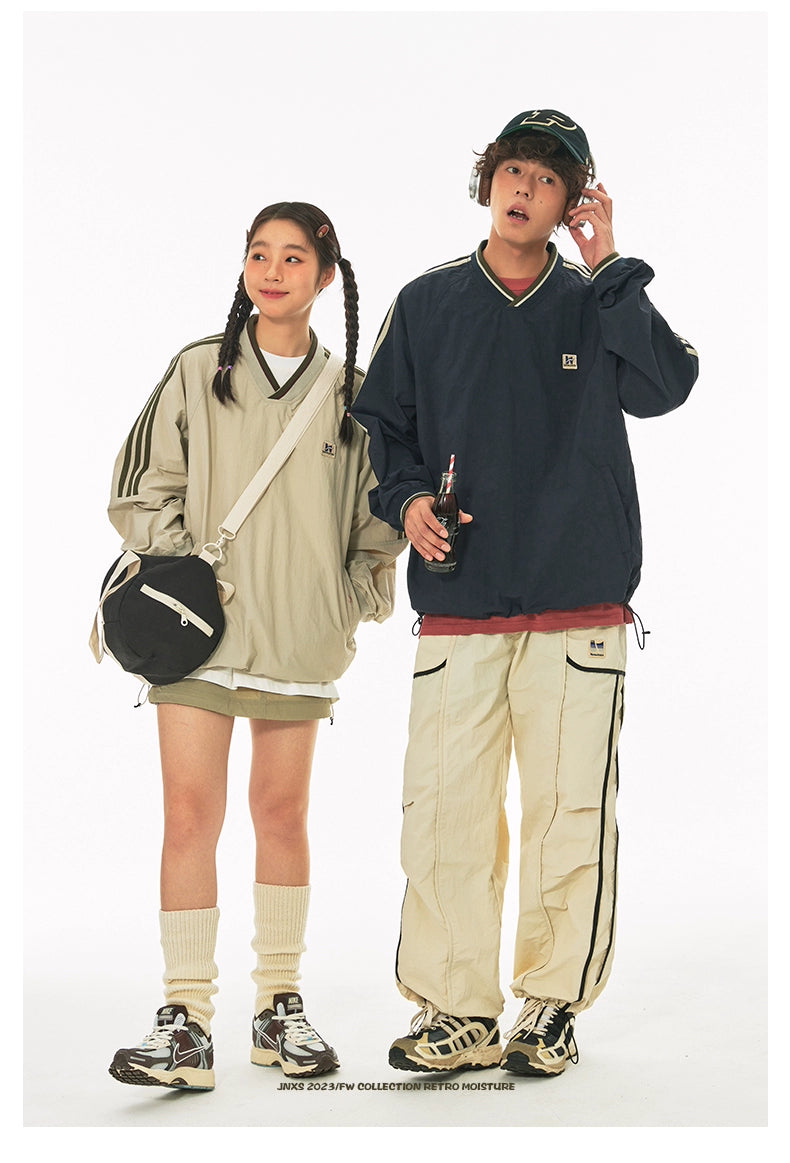 ヴィンテージ風 Vネック スウェット  OL1815