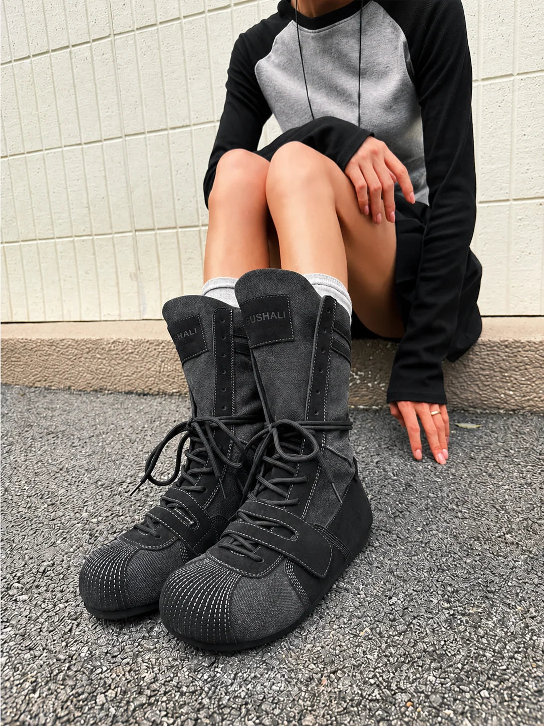 Chunky Combat Boots OLA076 oliviroa オリヴィオラ