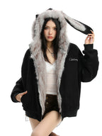 Detachable Bunny Ear Hooded Padded Jacket OL2473 oliviroa オリヴィオラ