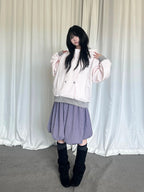 Double Breasted Stripe Hooded Cardigan OL2449 oliviroa オリヴィオラ