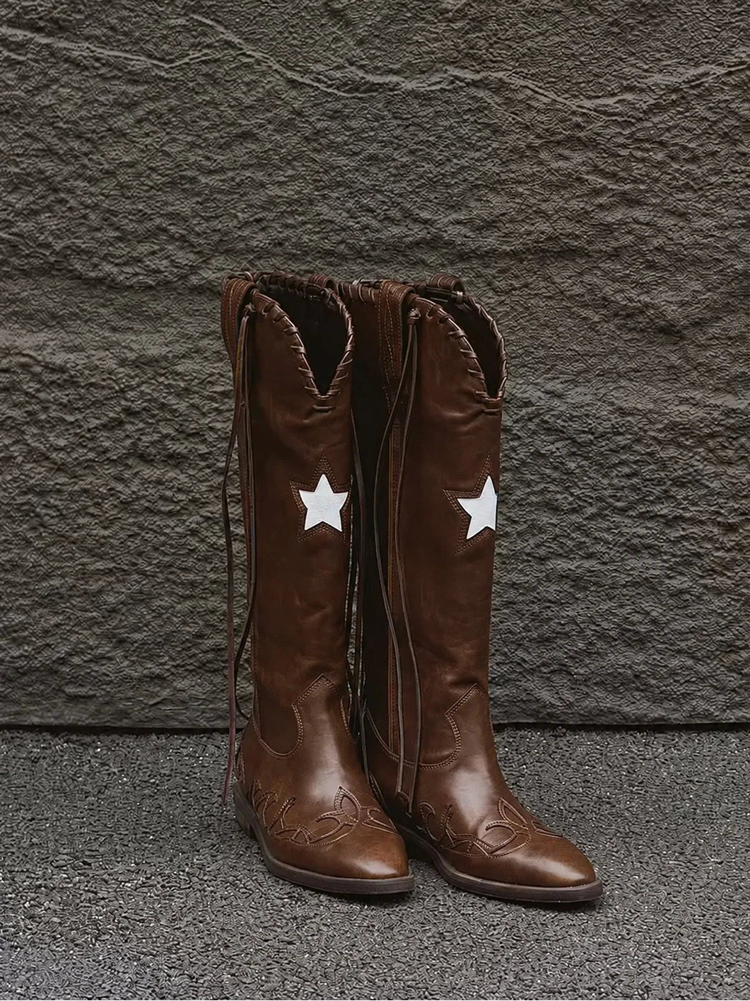 Pointed Toe Western Boots OLA074 oliviroa オリヴィオラ