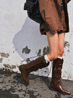 Pointed Toe Western Boots OLA074 oliviroa オリヴィオラ